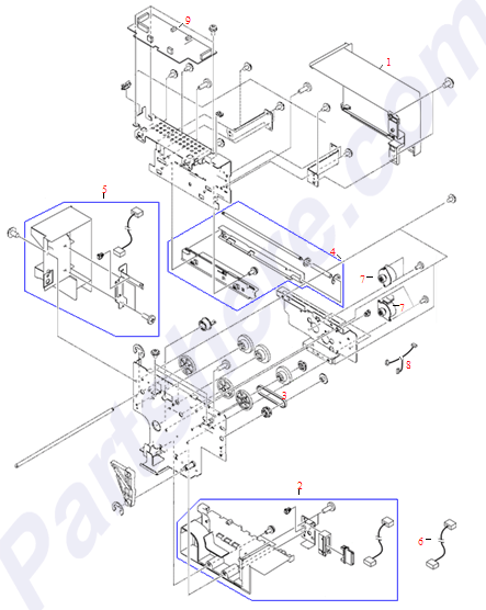 HP parts picture diagram for RK2-0812-000CN-R, RK2-0812-000CN
